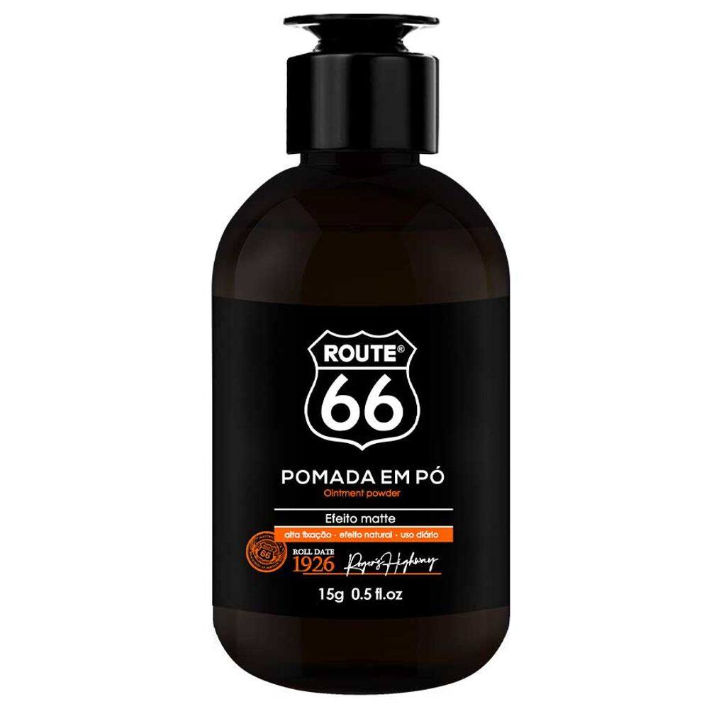 Pomada em Pó Route 66 Alta Fixação Efeito Matte 15g Viking