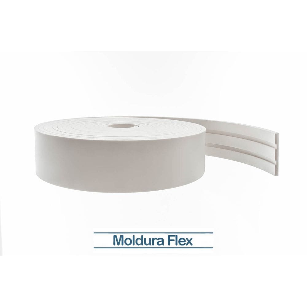 Rodapé Eva Flexível Autoadesivo 10cm x 1cm Siena 50 Metros