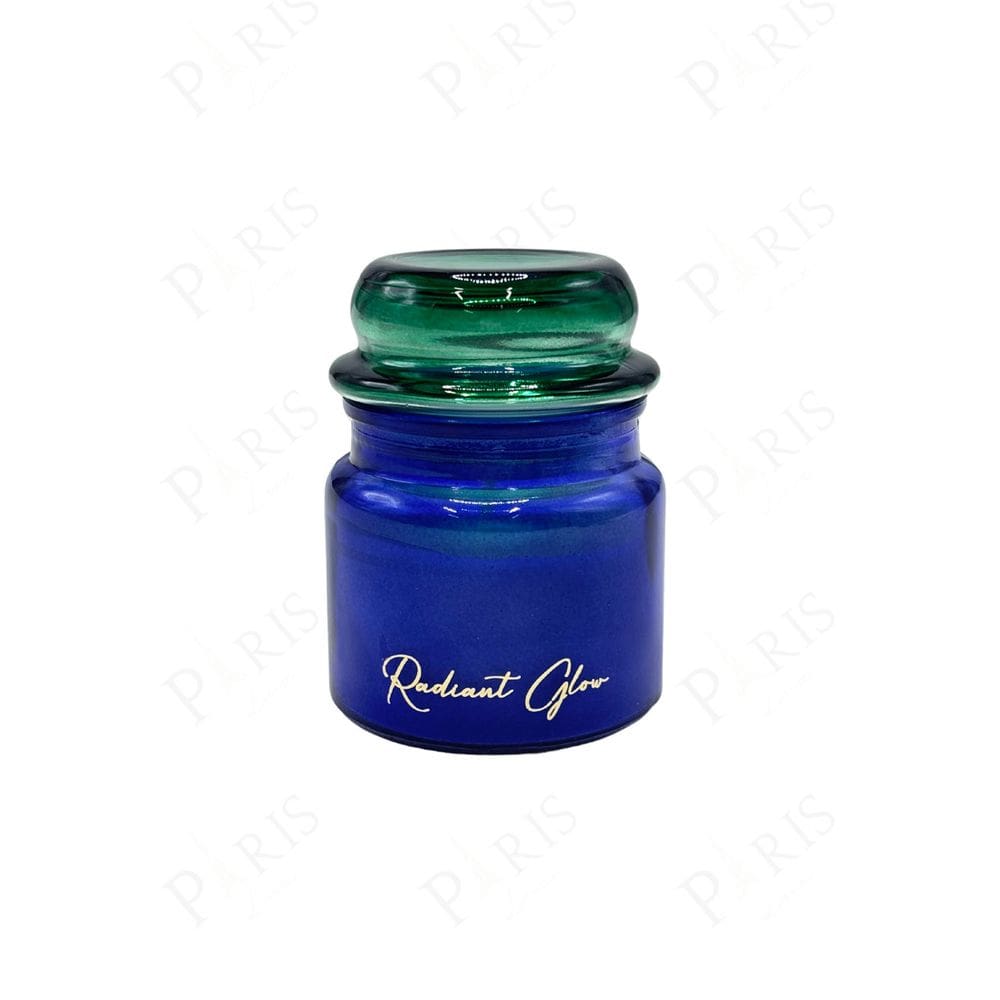 Vela Aromática em Vidro Azul e Verde 8cm AQ0009 BTC