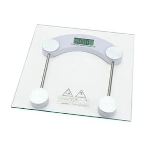 Balança Quadrada Digital P/Banheiro De Vidro 180kg