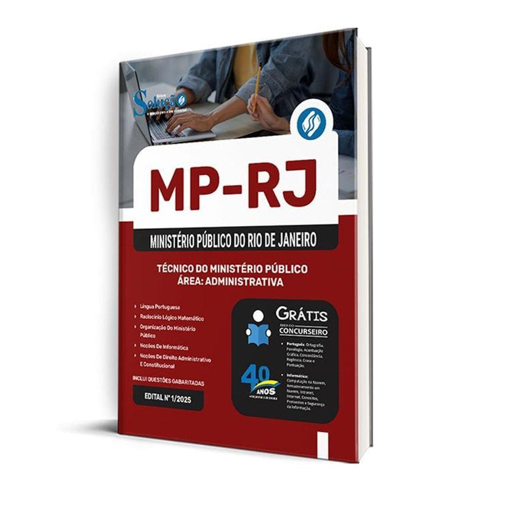 Apostila Mp Rj 2025 Técnico Do Ministério Público Área: