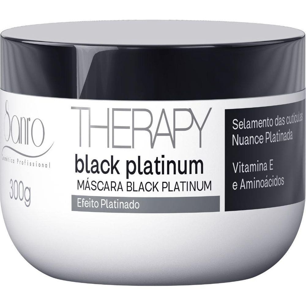 Máscara Black Platinum 300G Sanro Cosméticos