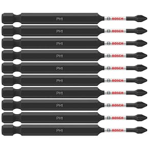 Brocas elétricas para aparafusar BOSCH ITPH135B Phillips #1, pacote com 10