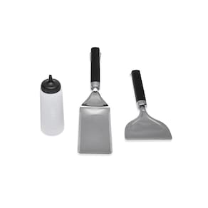 Conjunto de ferramentas Griddle Starter Weber Griddle 3 peças com garrafa