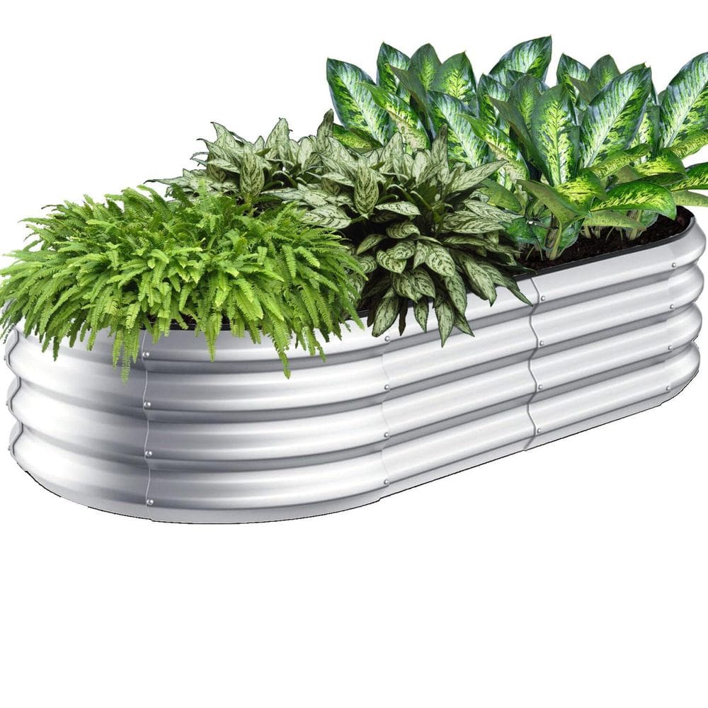 Vaso Grande De Chapa Oval 160X80Cm Para Plantas Ornamentais