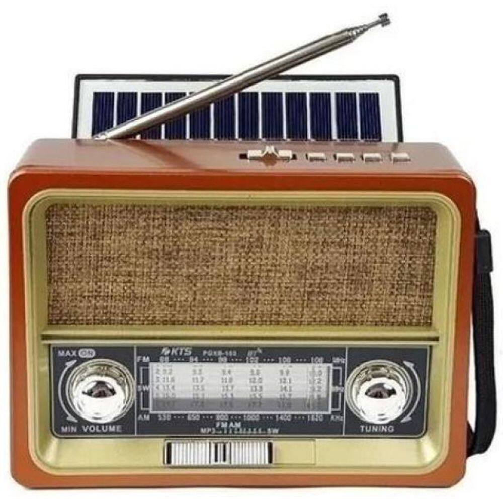 Radio Retro Usb Solar Recarregável