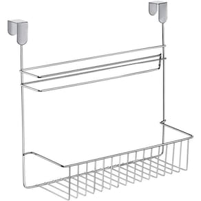 Prateleira Com Porta Rolo Cromado Linha Organiza