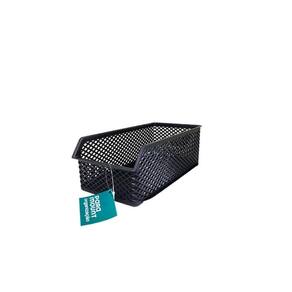 Organizador Empilhavel Preto 15 X 28 X 10 Cm Linea
