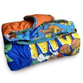 Edredom Dupla Face Microfibra Solteiro Estampado Patrulha Canina Menino 1,40 m x 2,10 m Com 1 Peça Lepper