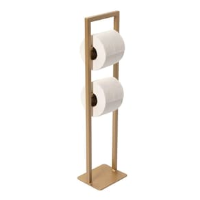 Porta Papel Higiênico Estilo Industrial Dourado