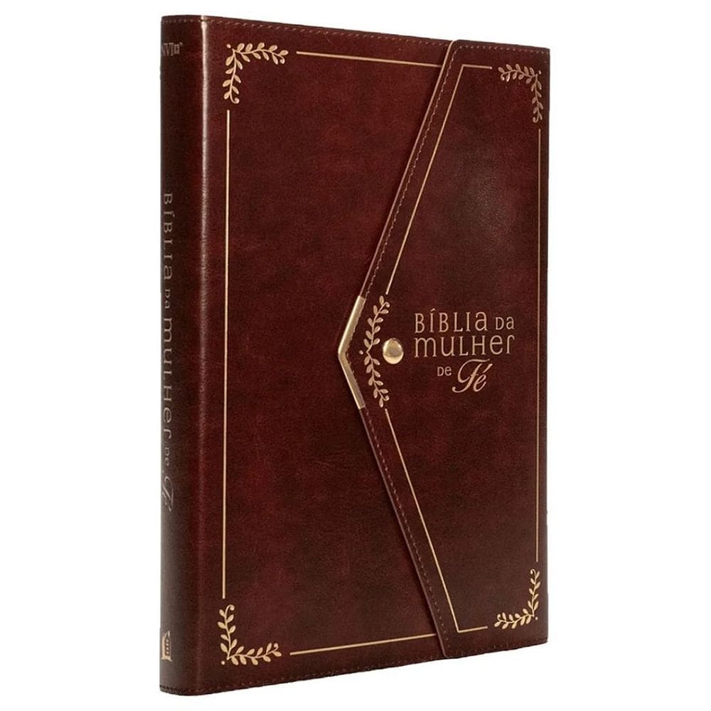 Bíblia da Mulher de Fé NVI - Letra Grande - Vinho Carteira - Thomas Nelson
