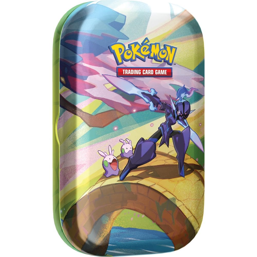 Mini Pokémon Tin CTG Vibrant Paldea Ceruledge com Goomy