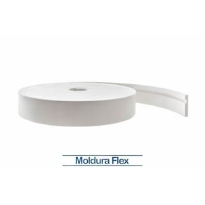 Rodapé Eva Flexível Autoadesivo 7cm x 1cm Lucca 75 Metros