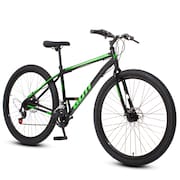 Bicicleta aro 29 Aço Carbono Preto e Verde Gott Cronos Freio A Disco 21V