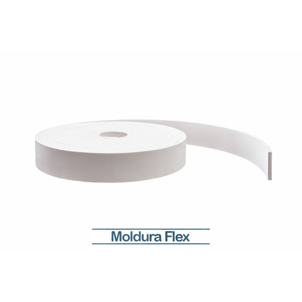 Rodapé Eva Flexível Autoadesivo 7cm x 1cm Veneza 24 Metros