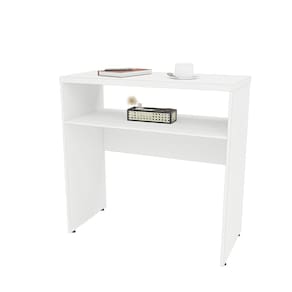 Aparador Buffet Balcão Sala de Estar Escritório 90x42cm Branco