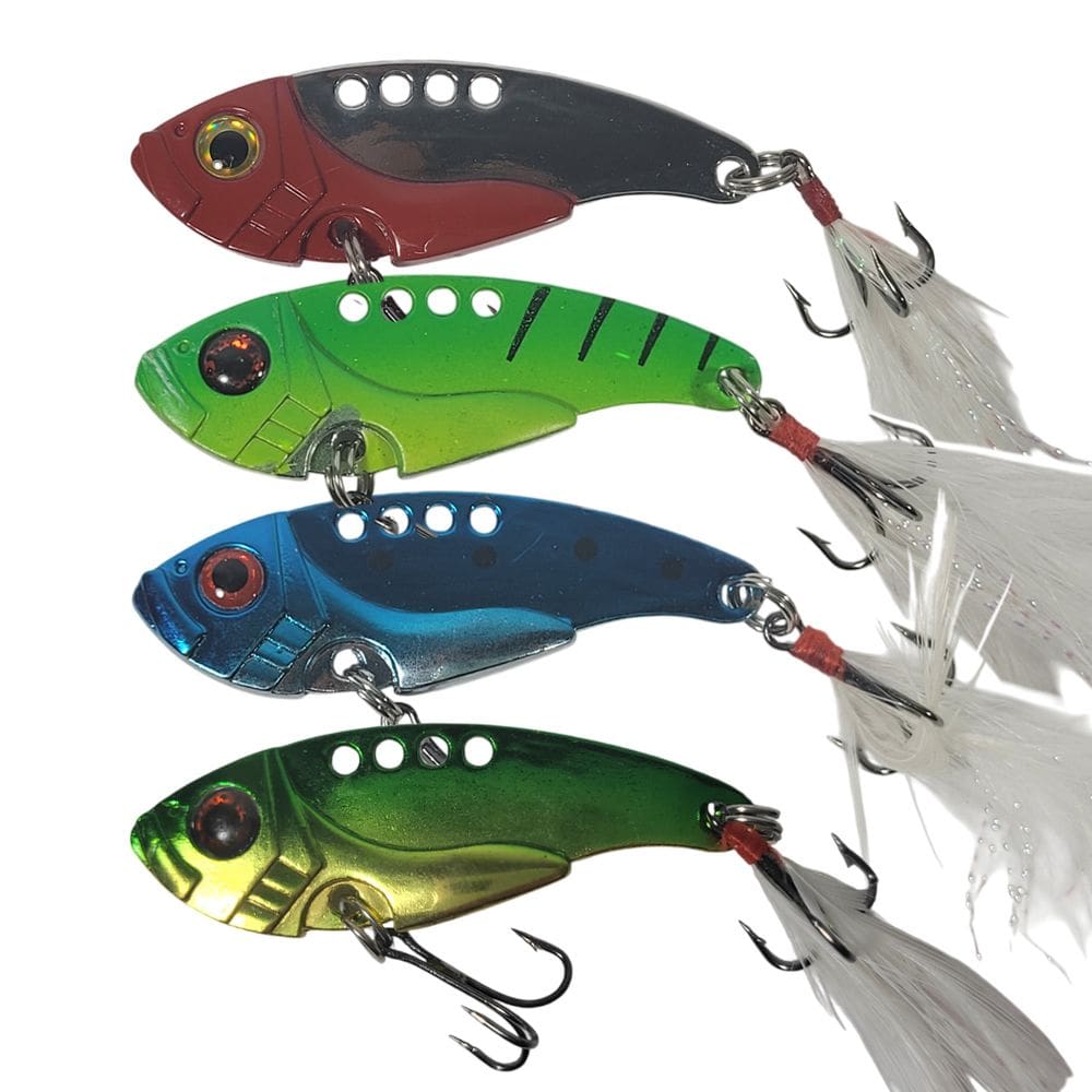 Kit Isca Artificial p/ Pesca Metal Bait 5,5cm 10g Garateia Em Aço Carbono 4un