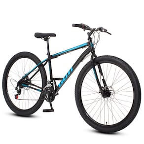 Bicicleta aro 29 Aço Carbono Preto e Azul Gott Cronos Freio A Disco 21V