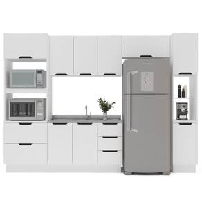 Balcão de Cozinha 2 Portas 3 Gavetas Branco