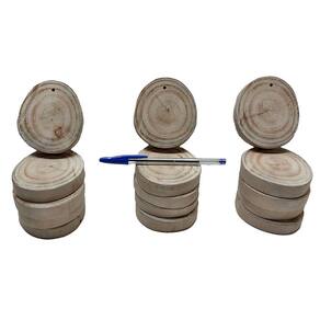 Kit 15 Bolacha De Madeira Artesanatos Porta Copos 7 a 8,5cm