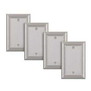 Placas de parede DEWENWILS, capa de saída de níquel escovado, pacote com 4
