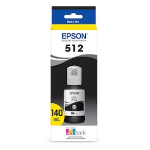 Garrafa de tinta Epson 512 EcoTank de capacidade ultra-alta preta T512020-S