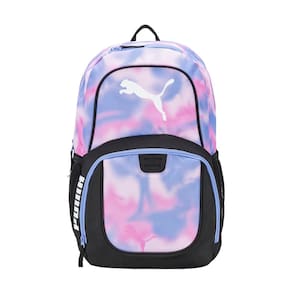 Mochila PUMA Evercat Contender, rosa/roxa, com capa para laptop