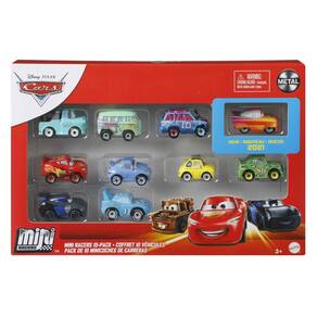 Veículos de brinquedo Mattel Disney Pixar Cars Mini Racers, pacote com 10