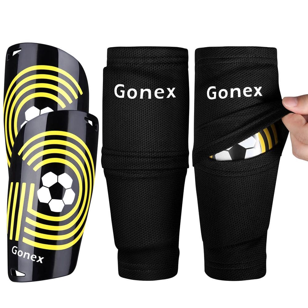 Caneleiras de futebol Gonex para crianças, adultos, jovens, meninos e meninas
