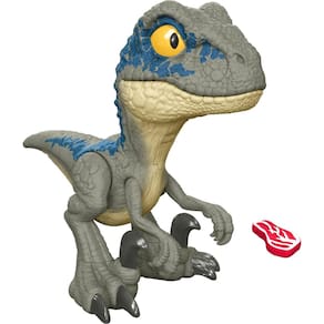 Brinquedo de dinossauro Mattel Jurassic World Mega Roar Blue Velociraptor