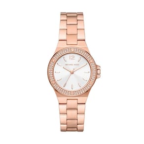 Relógio Michael Kors Mini-Lennox feminino em ouro rosa 33 mm