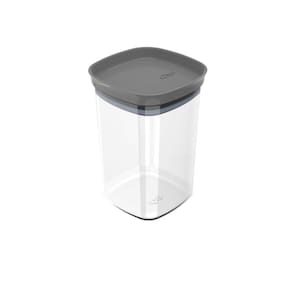 Pote Organizador Hermético Quadrado Block 1,0L Chumbo - Ou
