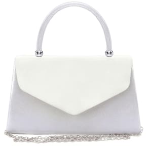 Bolsa de noite Dasein Women Party Clutch Bolsa de casamento branca