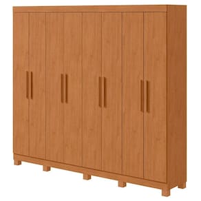 Guarda Roupa Casal Andara Soft 8 Portas Amêndoa Clean com Pés - Lopas