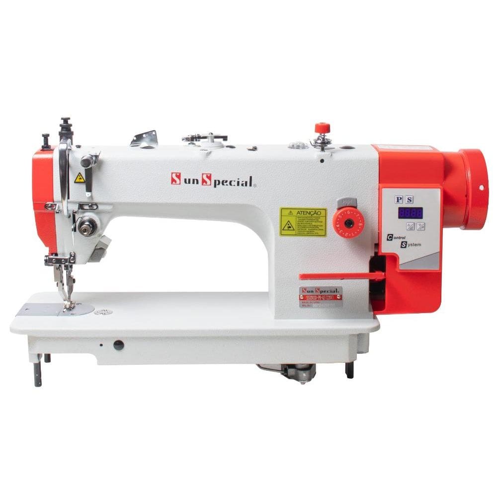 Máquina Costura Industrial Reta Transporte Duplo SS0303D-PR-QI 8MM 220V - Sun Special