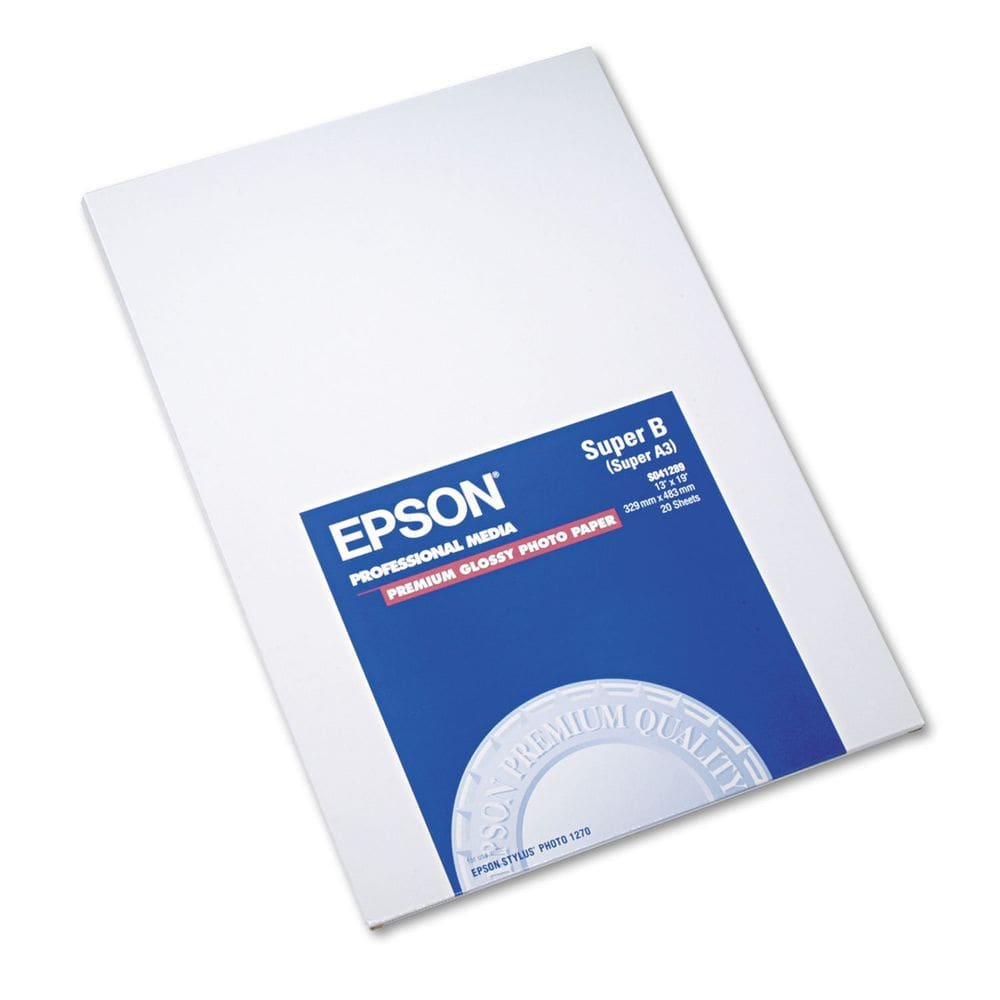 Papel fotográfico Epson Premium GLOSSY 13x19” (33x48cm) 20 folhas