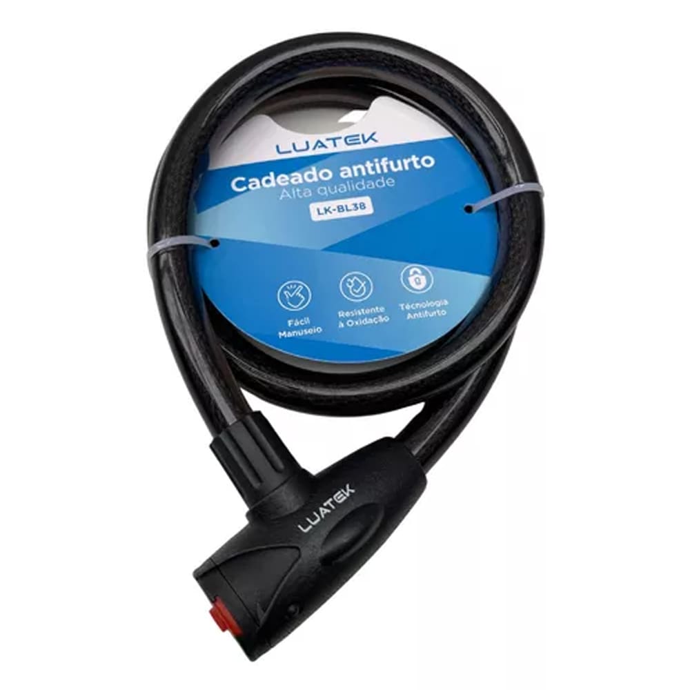 Trava Articulada Cadeado Antifurto 22mm x 1,20m (LuaTek)