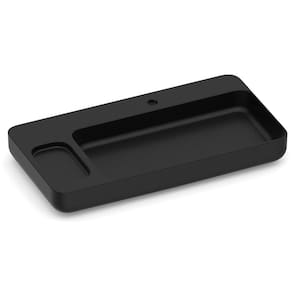 Cuba de Apoio com Válvula Oculta 7/8" 800cm X 420cm sem Saboneteira Infinity Roca Preto