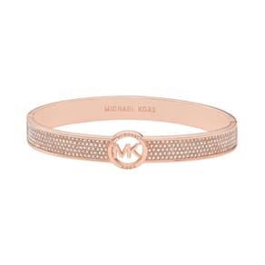 Pulseira Michael Kors MK Logo em ouro rosa para mulheres