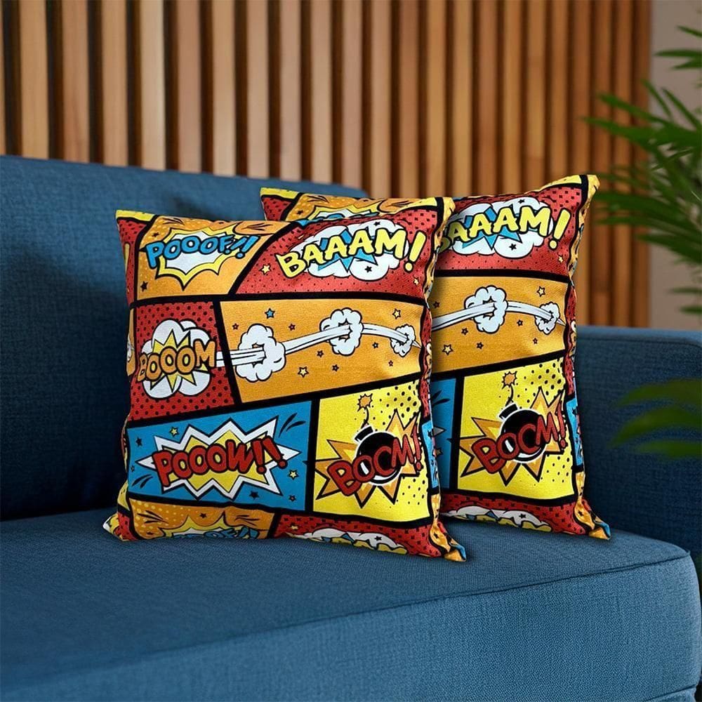 Kit 2 Capas De Almofadas Boom 45x45cm Cama Inbox