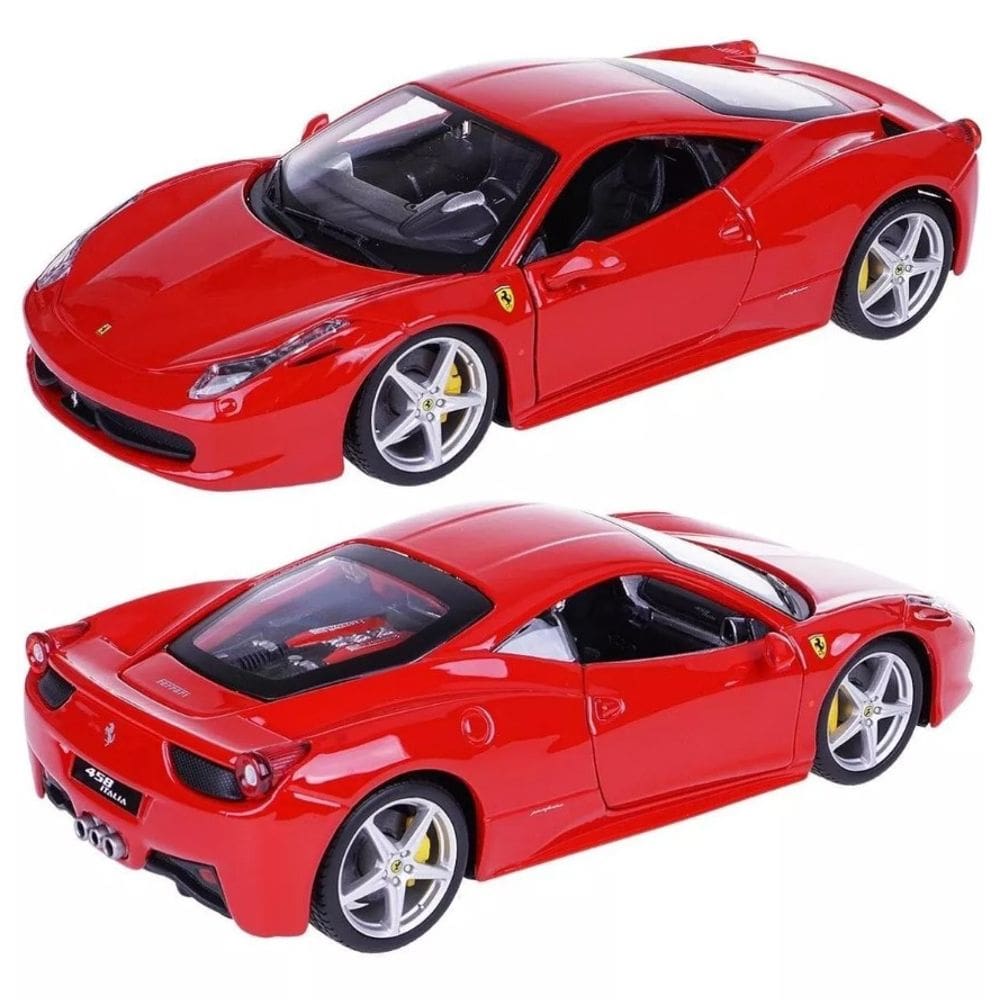 Miniatura Ferrari 458 Italia 1/24 Vermelho - Bburago