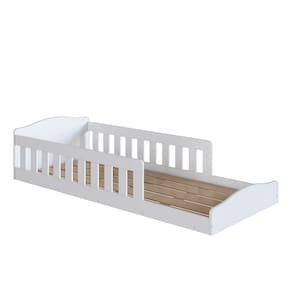 Cama Infantil Solteiro Montessoriana Proteção Lateral Emily Shop JM