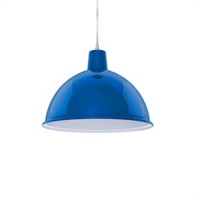 Lustre Pendente Taschibra TD 821 E27 Bivolt Azul