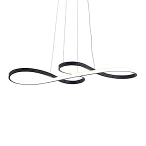 Lustre Pendente Sindora QD05316 Preto Led Bivolt