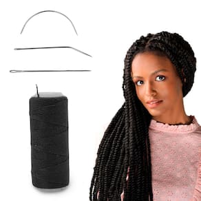 Kit Aplicação Mega Hair - Entrelace Cabelo 3 Agulhas