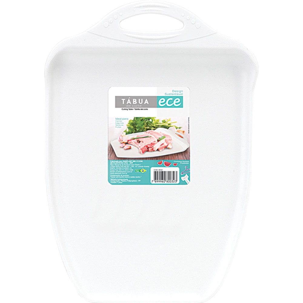 Tábua de Corte Plástica Ece 0200 Branca