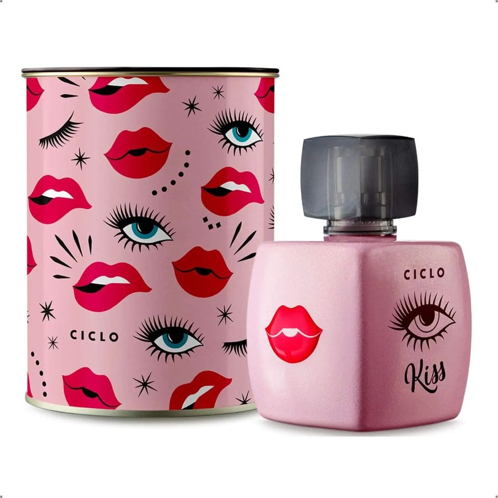 Perfume Feminino Ciclo Kiss Lata Deo Colonia 100ml
