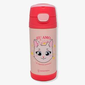 Garrafa Térmica Eu Amo Gatos 350ml - ZonaCriativa
