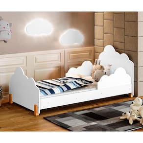 Cama Infantil Lola Branco com Colchão