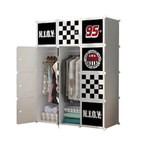 Guarda Roupa Portatil Sapateira Arara Grande 12 Portas Cabideiro Modular Prateleiras Organizador